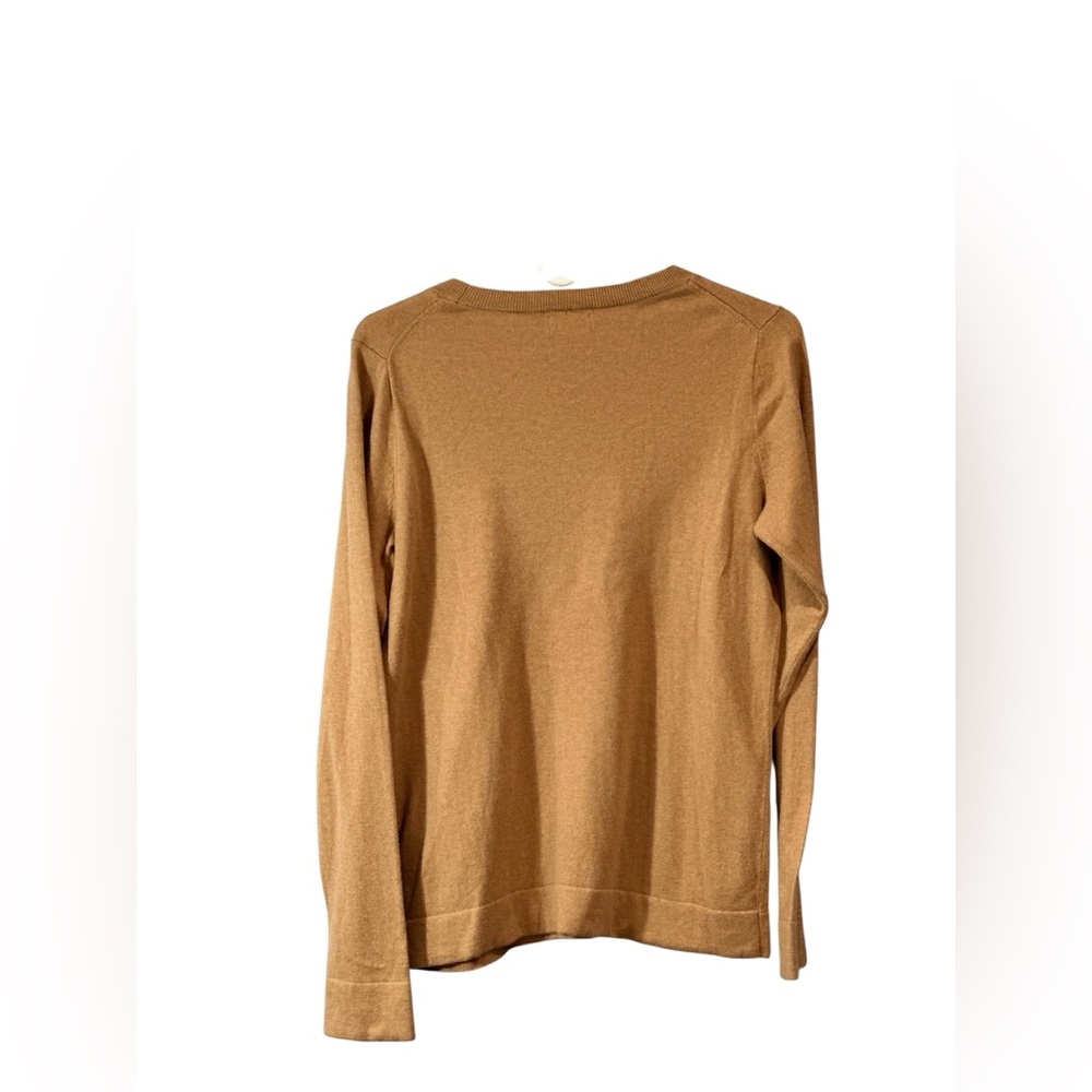 J. Crew Women's Light brown /Tan Long Sleeve w/ Pink Heart- medium- Cotton - Picture 3 of 14